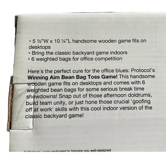 Protocol Desk/Table Top CornHole Game - Picture 2 of 4